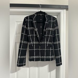 Express window pane jacket/blazer